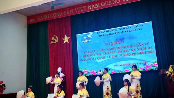 TOẠ ĐÀM GIAO LƯU VĂN NGHỆ, TRÌNH DIỄN DÂN VŨ  HƯỞNG ỨNG “ TUẦN LỄ ÁO DÀI” KỶ NIỆM 116 NĂM  NGÀY QUỐC TẾ PHỤ NỮ (08/3/1910 – 08/3/2026)