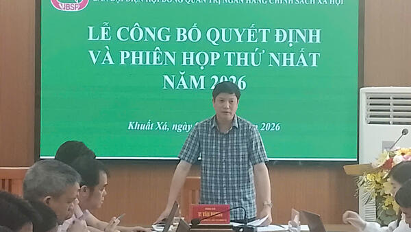 HỌP PHIÊN THỨ NHẤT BAN ĐẠI DIỆN HỘI ĐỒNG QUẢN TRỊ NGÂN HÀNG CHÍNH SÁCH XÃ HỘI XÃ KHUẤT XÁ